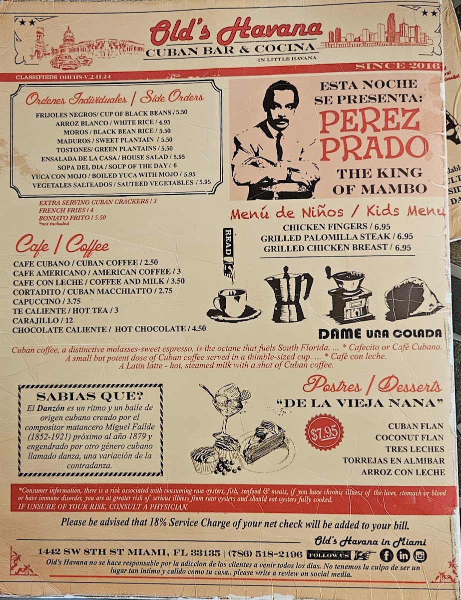 Old's Havana Cuban Bar & Cocina Menu - Image 5